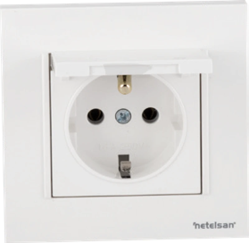 Covered UPS Socket (French Standard)